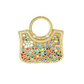Rajwada Golden Jute Embellished Clutch For Women