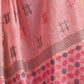 Rajwada Light Pink Cotton Blend Solid Saree For Women