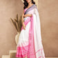 Rajwada Multicolour Cotton Linen Zari Work Saree For Women