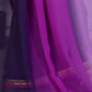 Rajwada Purple And Blue Georgette Lace Work Saree With Unstitched Blouse For Women