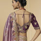 Rajwada Mauve Tissue Embellished Saree For Women
