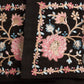 Rajwada Black Viscose Silk Embroidered Stitched Kurta Set For Kids