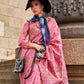 Rajwada Pink Organza Woven Saree With Unstitched Blouse For Women
