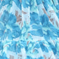 Rajwada Sky Blue Georgette Printed Stitched Gown For Women