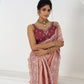 Rajwada Peach Viscose Silk Embellished Saree For Women
