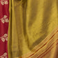 Rajwada Olive Green And Maroon Silk Blend Solid Saree For Women