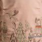 Rajwada Peach Viscose Silk Embroidered Kurta Set For Kids
