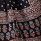 Rajwada Black Silk Blend Printed Elegant Saree For Women