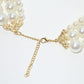 Rajwada White Alloy Pearl & Rhinestone Embellished Neckpiece For Women