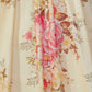 Rajwada Off-White Organza Printed Semi-Stitched lehenga For Women
