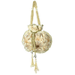 Rajwada Off White Suede Embellished Potli For Women