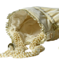 Rajwada Off White Suede Embellished Potli For Women