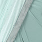 Turquoise blue Velvet Embellished Saree