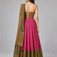 Pink Banarasi Silk Embellished Lehenga