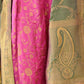 Pink Banarasi Silk Embellished Lehenga