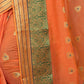 Rajwada Orange Silk Blend Embellished Saree For Women