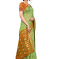 Rajwada Green Silk Blend Embellished Saree For Women