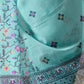 Rajwada Sky Blue Georgette Printed Saree For Women