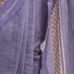 Rajwada Pastel Blue Cotton Linen Zari Work Saree For Women