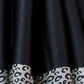 Rajwada Black Satin Printed Saree With Unstitched Blouse For Women