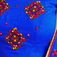 Rajwada Blue Cotton Blend Solid With Golden Border Semi-Stitched Lehenga For Women