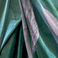 Rajwada Dark Green Georgette Printed Saree With Unstitched Blouse For Women