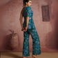 Rajwada Blue Cotton Blend Printed Co-ord Set For Women