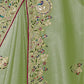 Rajwada Green Georgette Embroidered Elegant Saree For Women
