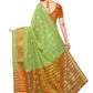 Rajwada Green Silk Blend Embellished Saree For Women