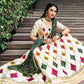 Rajwada Women White Silk Embroidered Semi Stitched Lehenga With  Unstitched Blouse