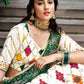 Rajwada Women White Silk Embroidered Semi Stitched Lehenga With  Unstitched Blouse