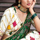 Rajwada Women White Silk Embroidered Semi Stitched Lehenga With  Unstitched Blouse