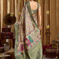 Rajwada Multicolor Silk Blend Printed Saree For Women