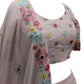 Rajwada Women Pink Georgette Embroidered Semi Stitched Lehenga With  Unstitched Blouse