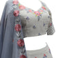 Rajwada Women White Georgette Embroidered Semi Stitched Lehenga With  Unstitched Blouse