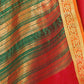 Rajwada Red Silk Blend Embellished Saree For Women