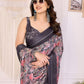 Rajwada Multicolor Georgette Printed Saree For Women