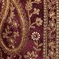 Rajwada Dusty Wine Organza Embroidered Kurta Set For Women