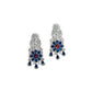 Rajwada Dark Blue Alloy Embellished Jewellery Set For Women