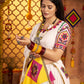 Rajwada Multicolor Viscose Cotton Embroidered Semi-Stitched lehenga With Patch Work And Stunning Tassels For Women
