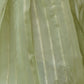 Rajwada Light Green Organza Mirror Work Saree With Unstitched Blouse For Women