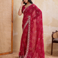 Rajwada Pink Georgette Printed Saree For Women