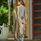 Rajwada Grey Silk Blend Printed Stitched Kurta Set For Women