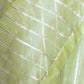 Rajwada Light Green Organza Lace Work Saree With Unstitched Blouse For Women