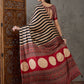 Rajwada Black And Cream Silk Blend Printed Elegant Saree For Women