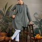 Rajwada Green Viscose Rayon Embellished Stitched Kurta For Men