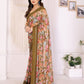 Rajwada Multicolor Georgette Printed Saree For Women