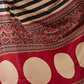 Rajwada Black And Cream Silk Blend Printed Elegant Saree For Women