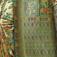 Rajwada Green & Golden Silk Blend Embellished Saree For Women