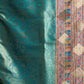 Rajwada Light Blue Silk Blend Printed Saree For Women